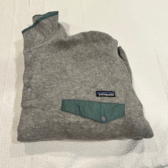 Patagonia pullover sweater gray and green L unisex - Picture 1 of 7